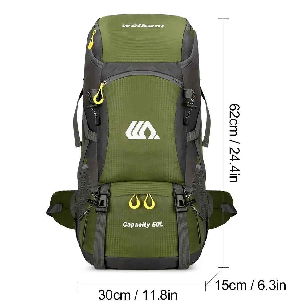 Ultraleichter 50L Wanderrucksack – Unisex & vielseitig einsetzbar